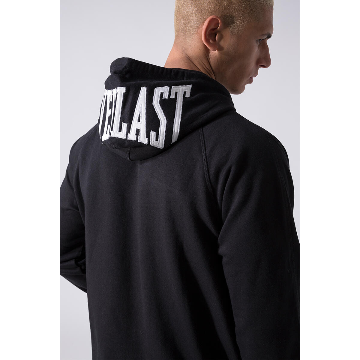 SUDADERA HOMBRE CREMALLERA COMPLETA Y LOGO EN CAPUCHA EVERLAST 2/5