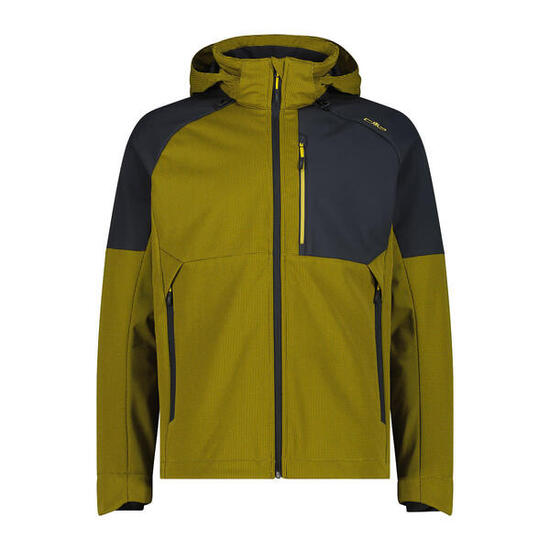 Veste randonnée homme Man Soft Jacket Zip - noir