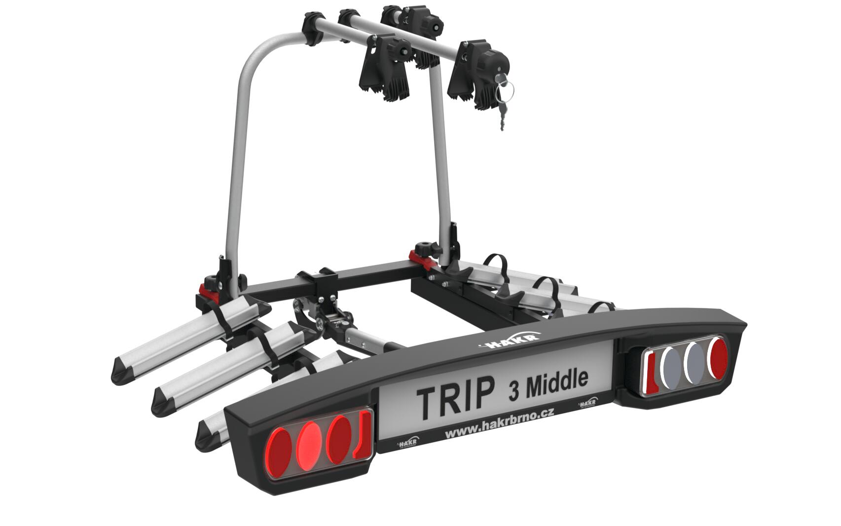Nosič na tažné zařízení HAKR TRIP pro 3 kola Middle 2/6
