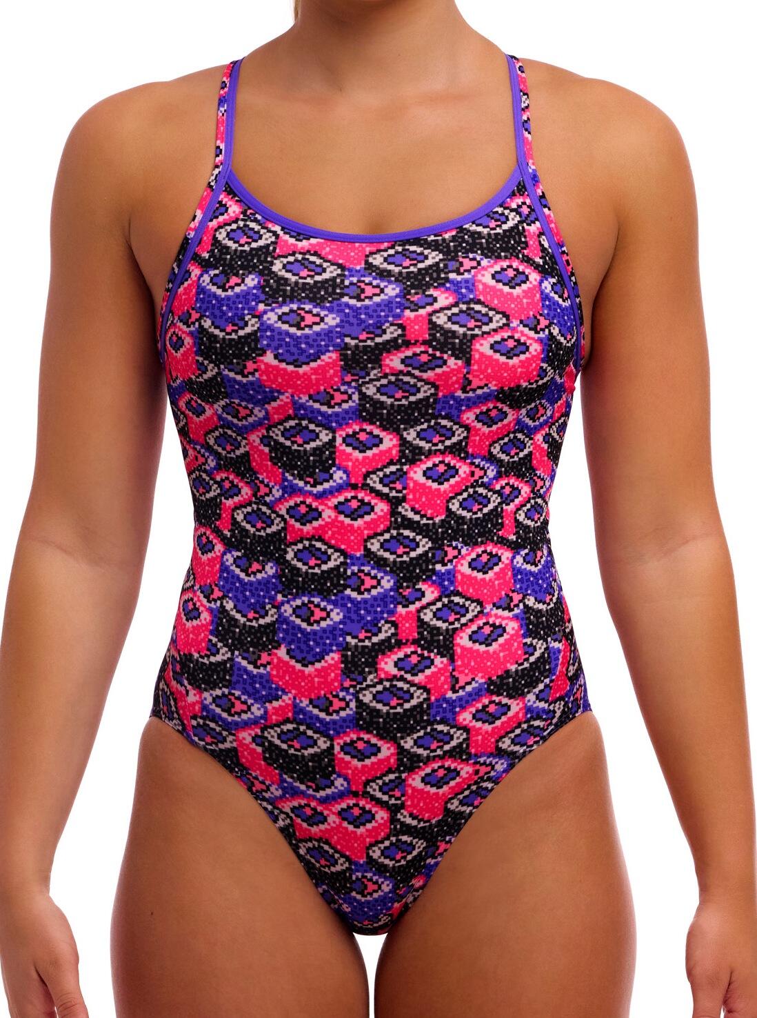 Strój kąpielowy jednoczęściowy FUNKITA Mushi Sushi - Diamond Back