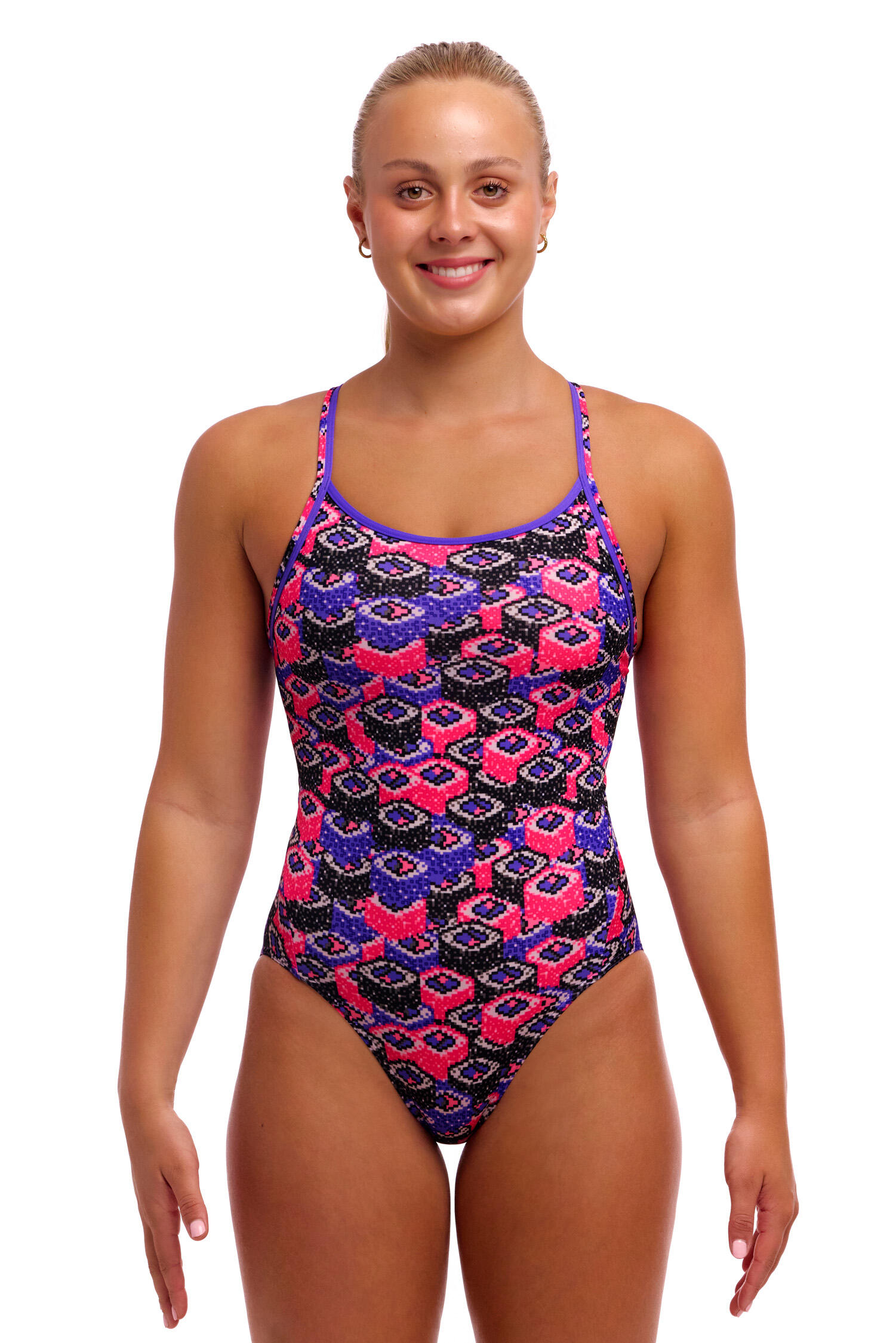 Strój kąpielowy jednoczęściowy FUNKITA Mushi Sushi - Diamond Back 7/7