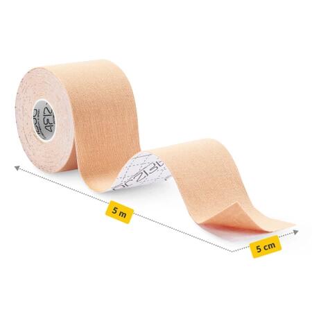 BANDE DE KINESIOLOGIE SPORT TAPE 5mx5cm beige 2/2