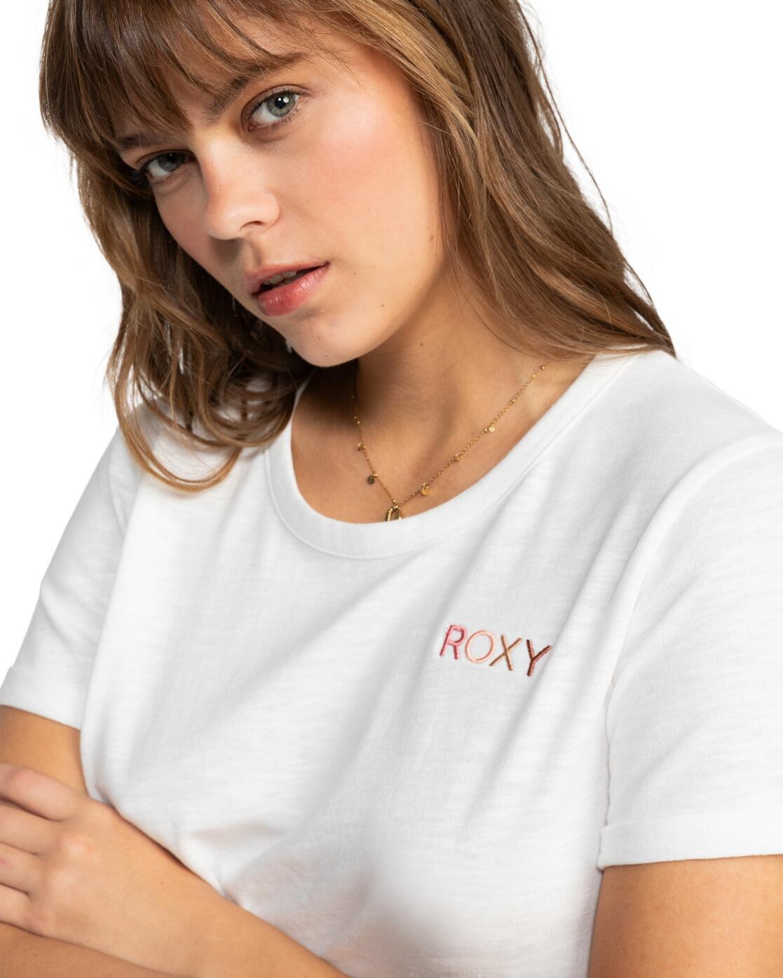T-Shirt à manches courtes SATURDAZE Blanc Femme 4/4