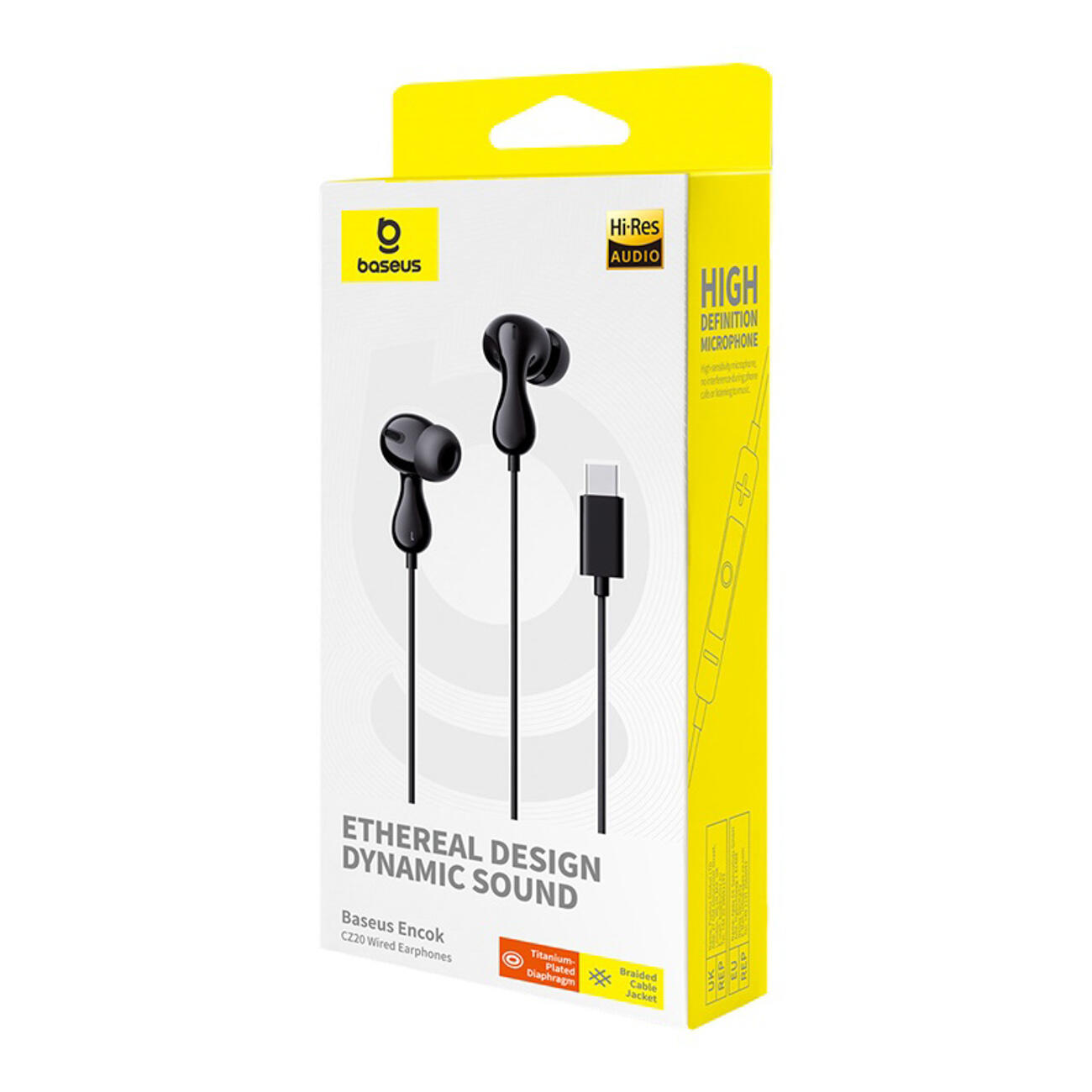 Auriculares com microfone Baseus Encok CZ20 USB-C 7/7