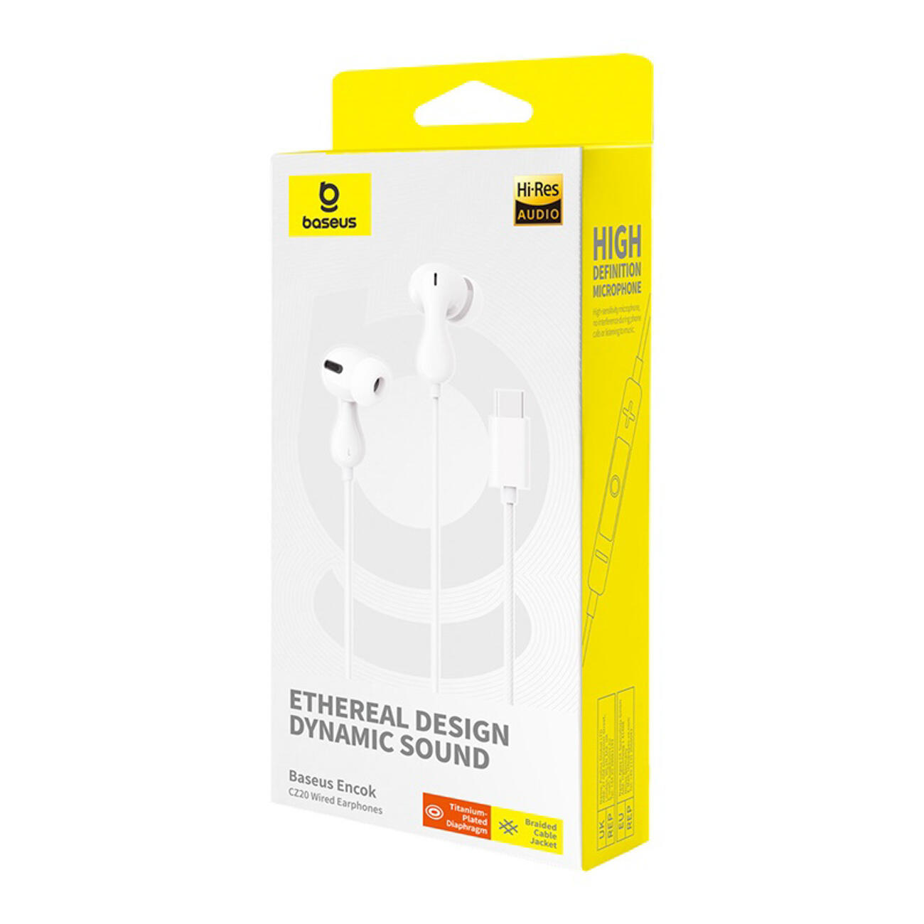 Hoofdtelefoon met microfoon Baseus Encok CZ20 USB-C 7/7