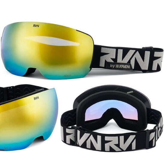 Occhiali da sci e snowboard X200 con visiera fissata magneticamente