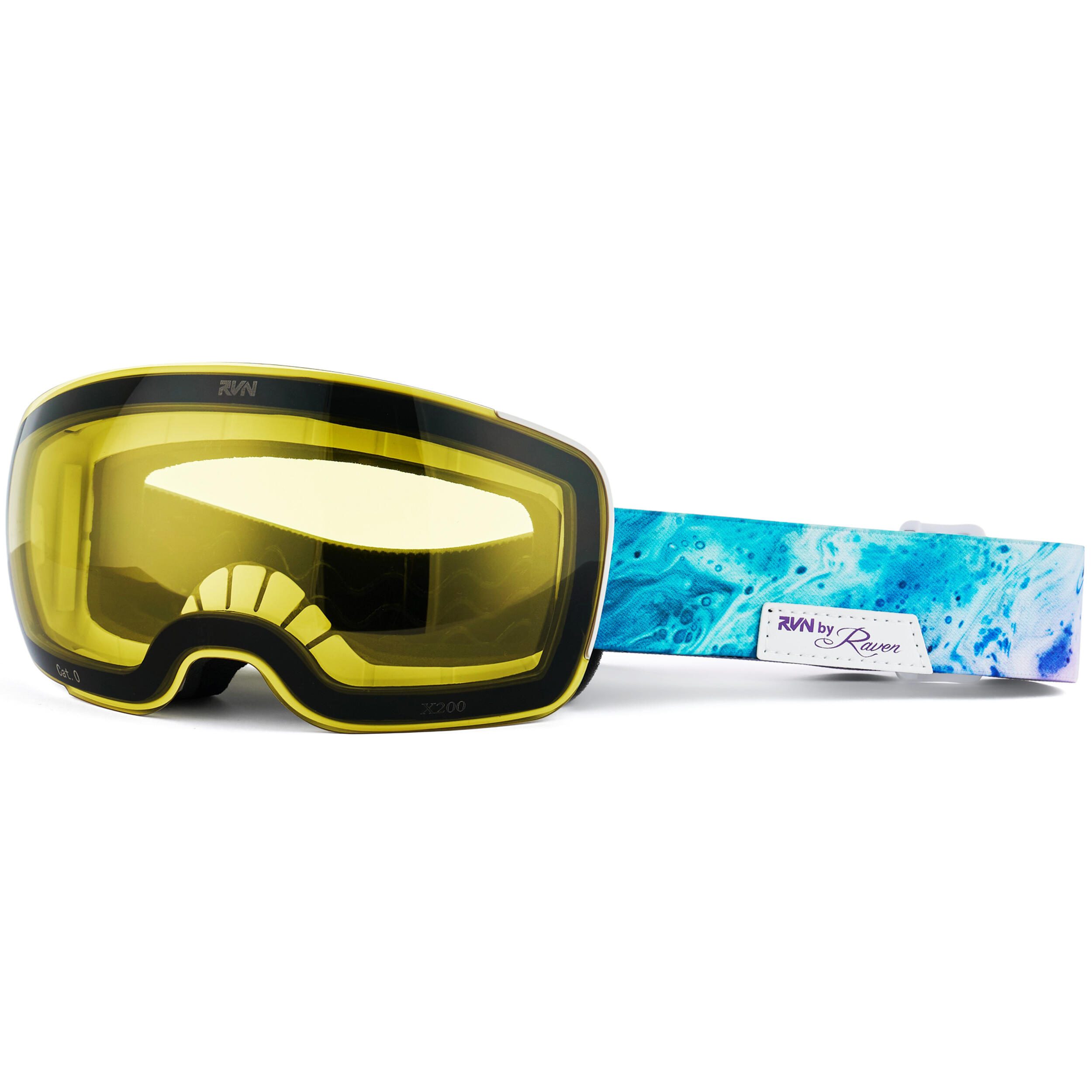 X200 ski- en snowboardbril met magnetisch bevestigde lens + Snelle gele 2/7