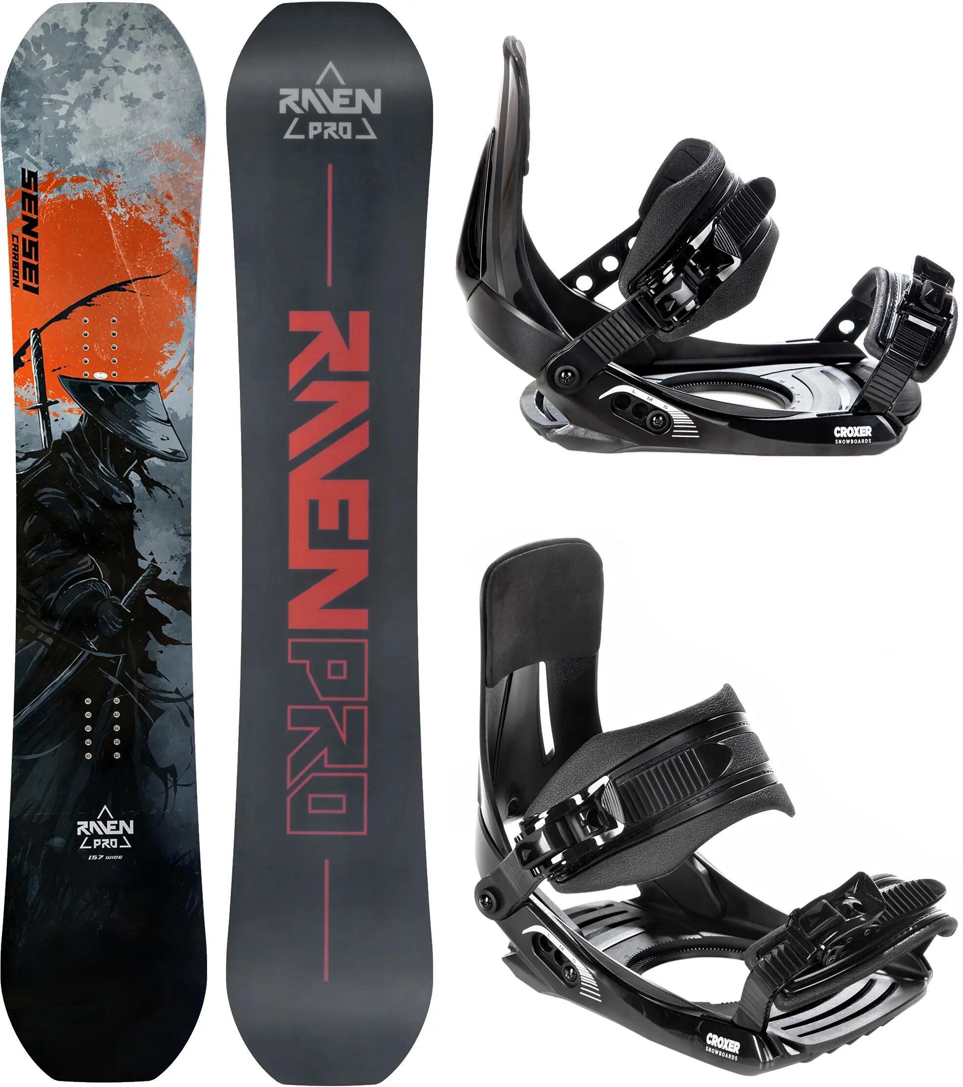Zestaw Deska snowboardowa Raven PRO Sensei Carbon + wiązania Croxer MP180 1/6