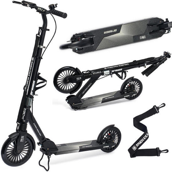 Faltbarer Roller Draxen 230/200 mm mit Scheibenbremse und Federung