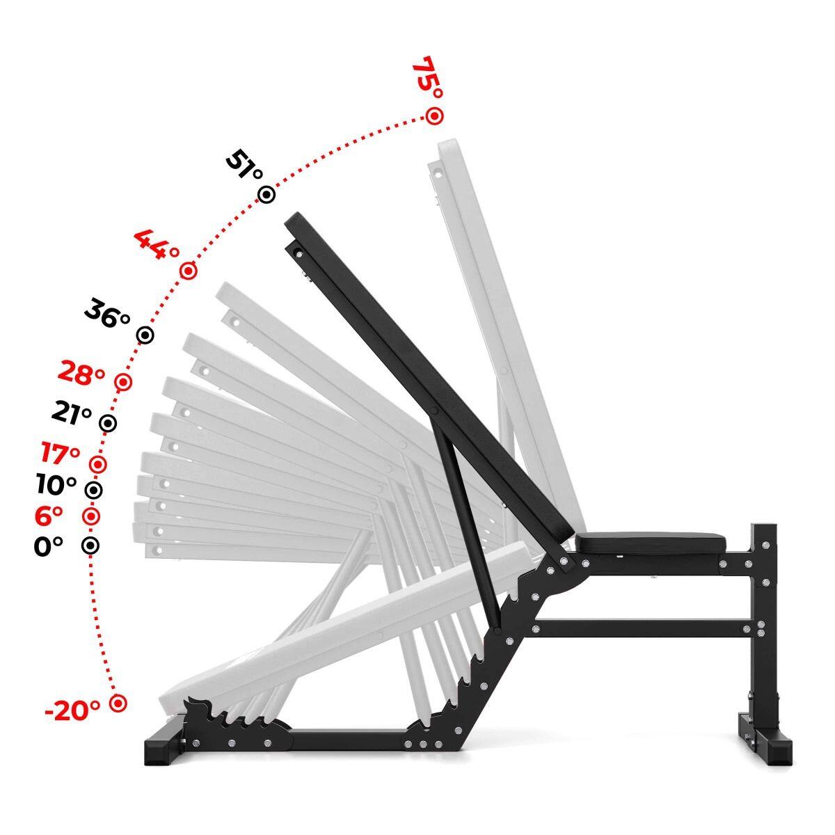 Rack à squats avec banc de musculation 4/7