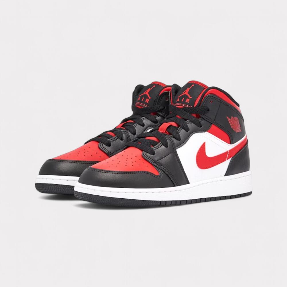 Air Jordan 1 Mid Alternate Bred Toe 2/5