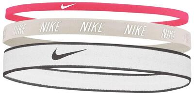 Nike hoofdbanden 3-pack roze, ijzer, wit