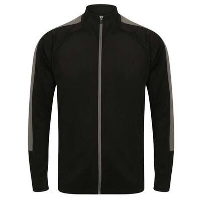 Gebreide uniseks volwassen track top (marine)