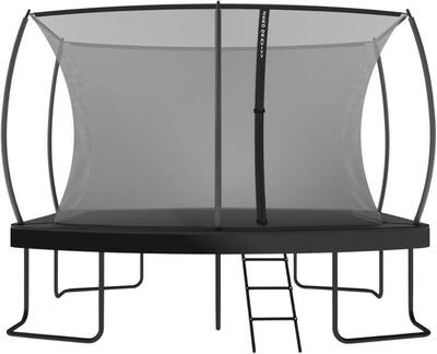 Ultima 5 Gartentrampolin 366x244 cm oval mit Leiter und Bodenanker-Set