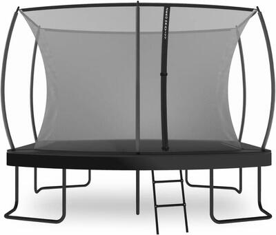 Ultima 5 Gartentrampolin 305x213 cm oval mit Leiter und Bodenanker-Set