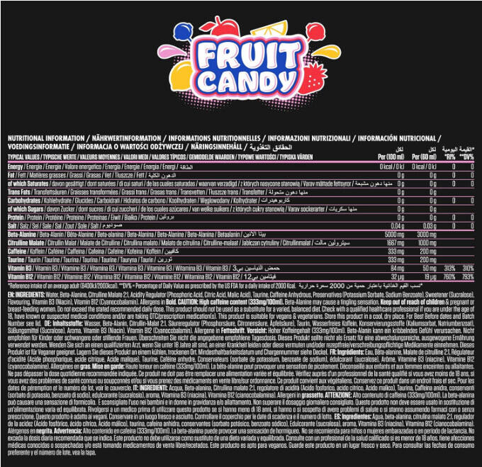 Pre-workout en shot - ABE Pre-Workout Shot - Bonbons aux Fruits 3/3