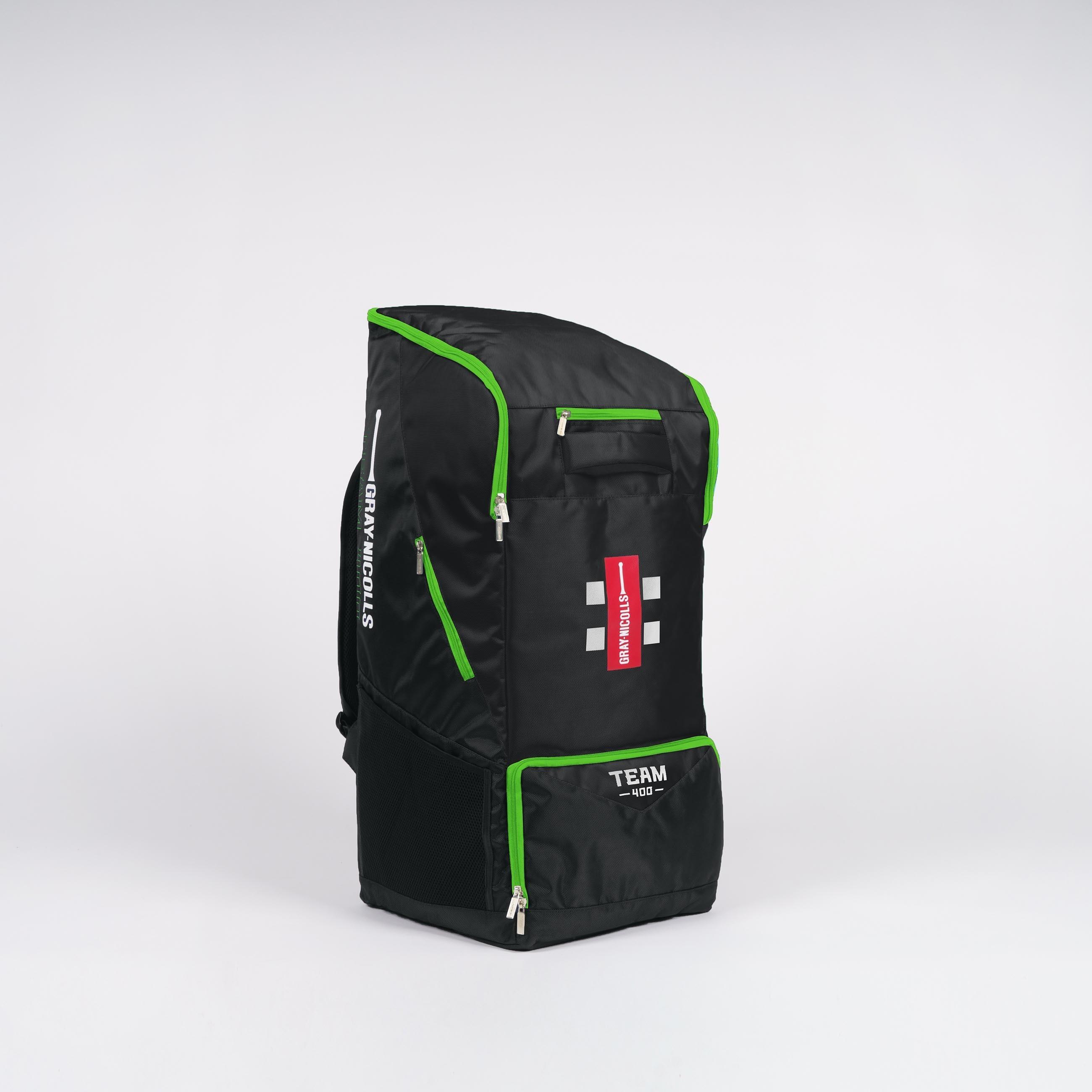 GRAY-NICOLLS 2024 Gray Nicolls Team 400 Duffle Cricket Bag - Black/Green