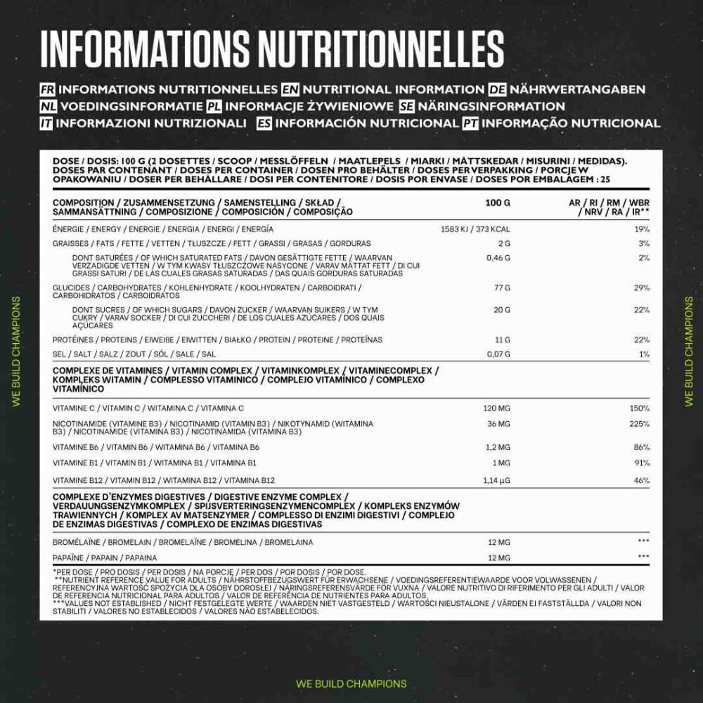 Mass Gainer - Mass Advanced (2,5kg) - Biscotti 6/7