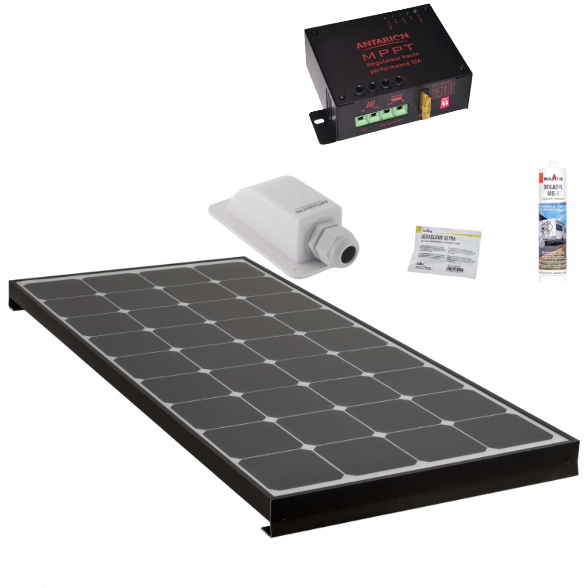 Antares - Antarion Kit Panneau Solaire Black Booster 120w + Régulateur + Câble 5m - Panneau Solaire - Taille Unique - Decathlon
