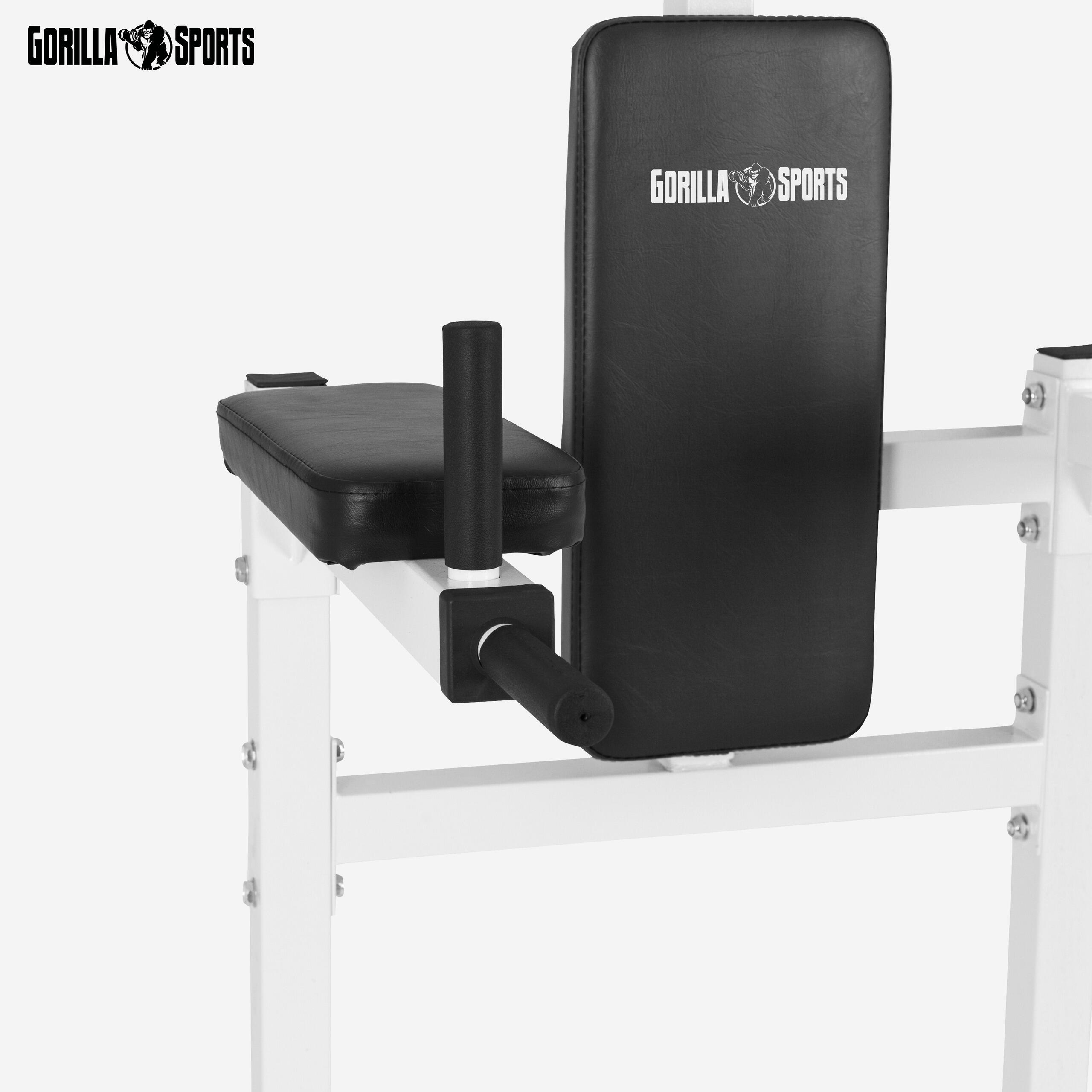 Silla Romana Musculación Gorilla Sports Blanco 3/7