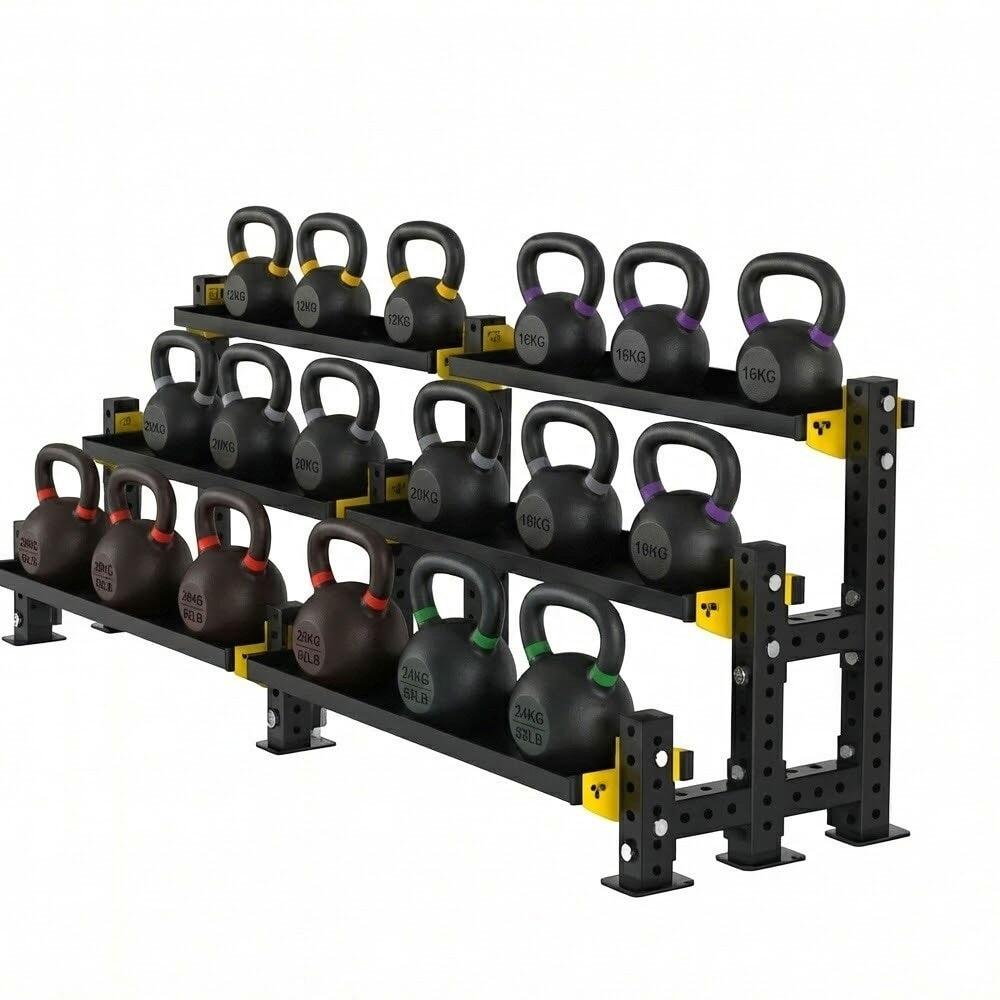 Soporte Modular para Kettlebells Viok Sport - 2 módulos y 3 bandejas 2/2
