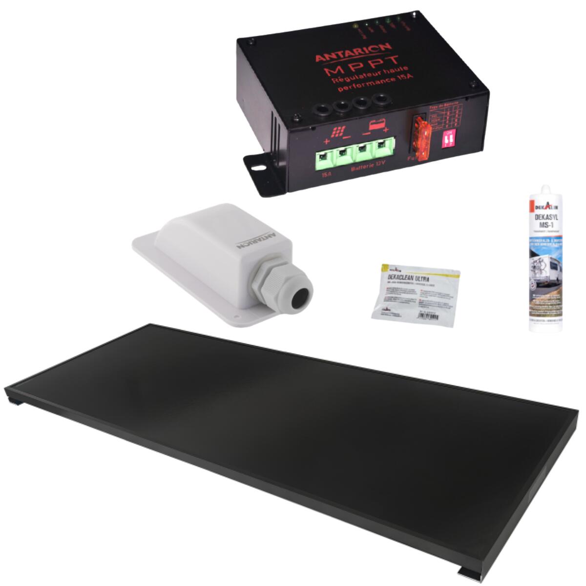 Antares - Antarion Kit Panneau Solaire All Black 150w + Régulateur Mppt + Câble - Panneau Solaire - Taille Unique - Decathlon