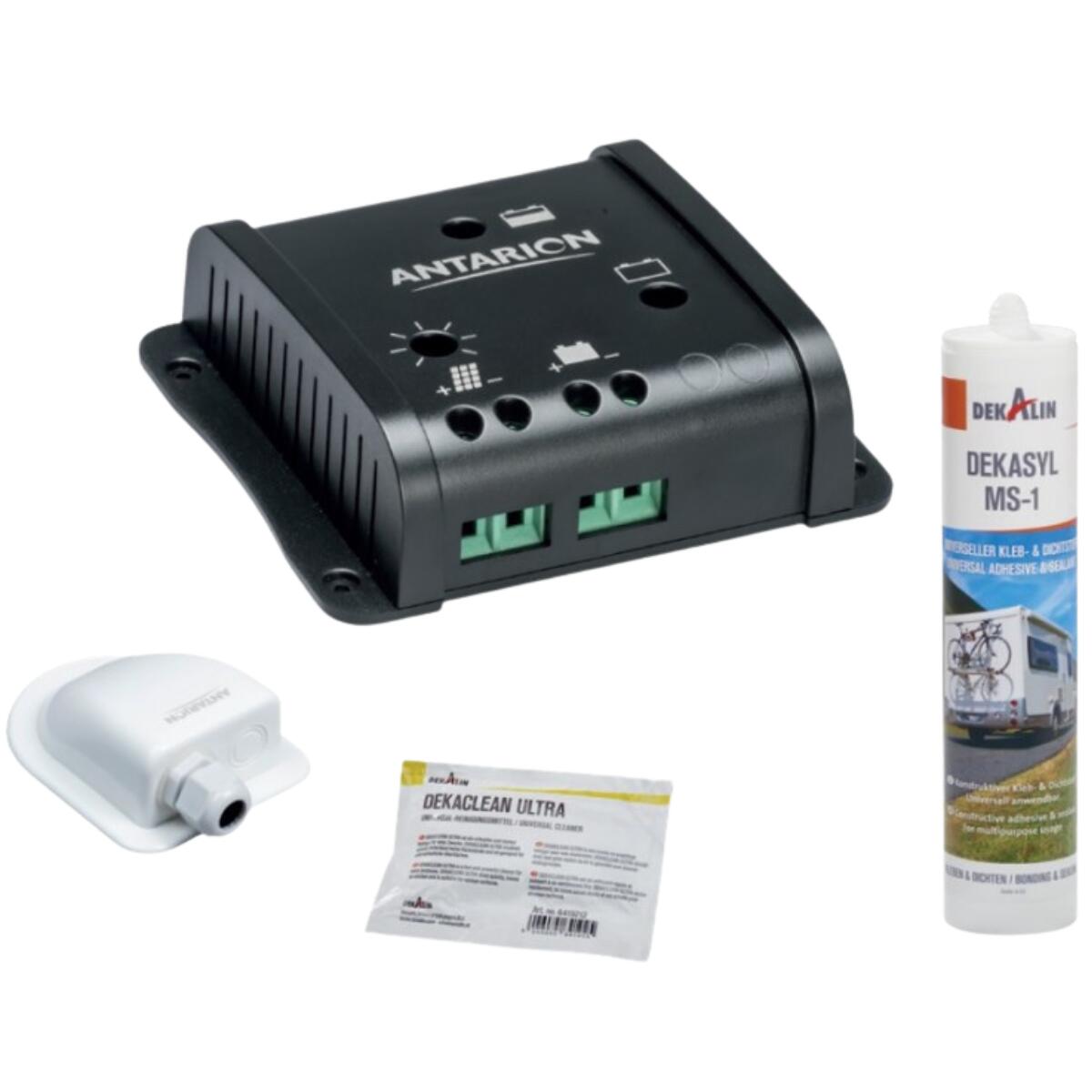 PACK ANTARION Panneau solaire Monocristallin 140W + Régulateur PWM 10A + Kit 3/4