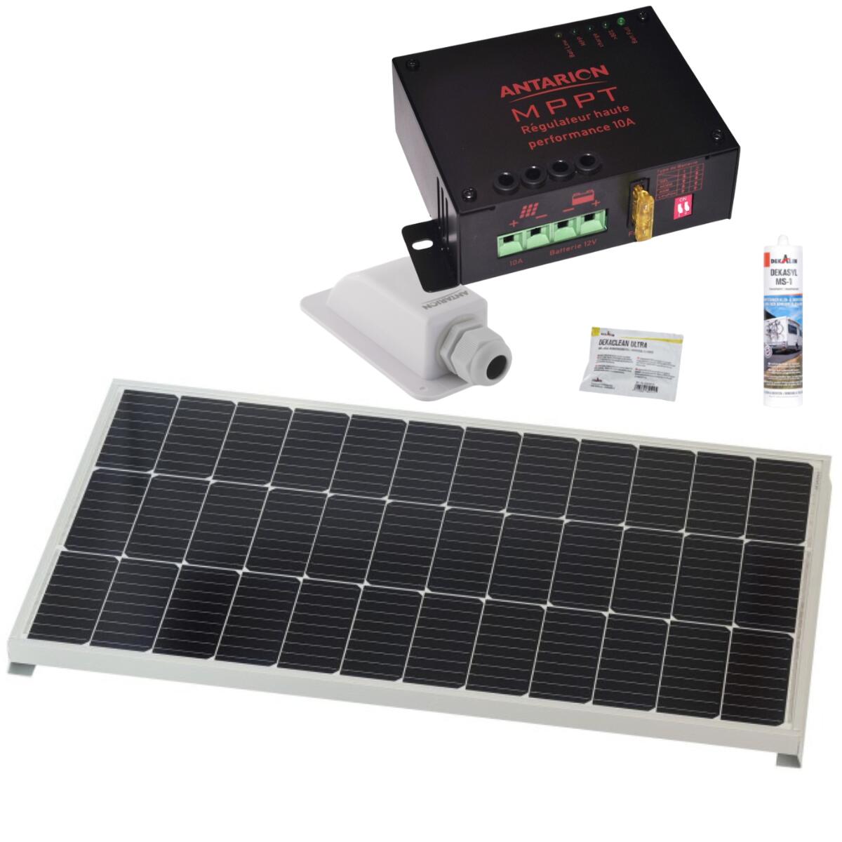 Antares - Pack Antarion Panneau Solaire Monocristallin 120w + Régulateur Mppt 10a + Kit - Panneau Solaire - Taille Unique - Decathlon