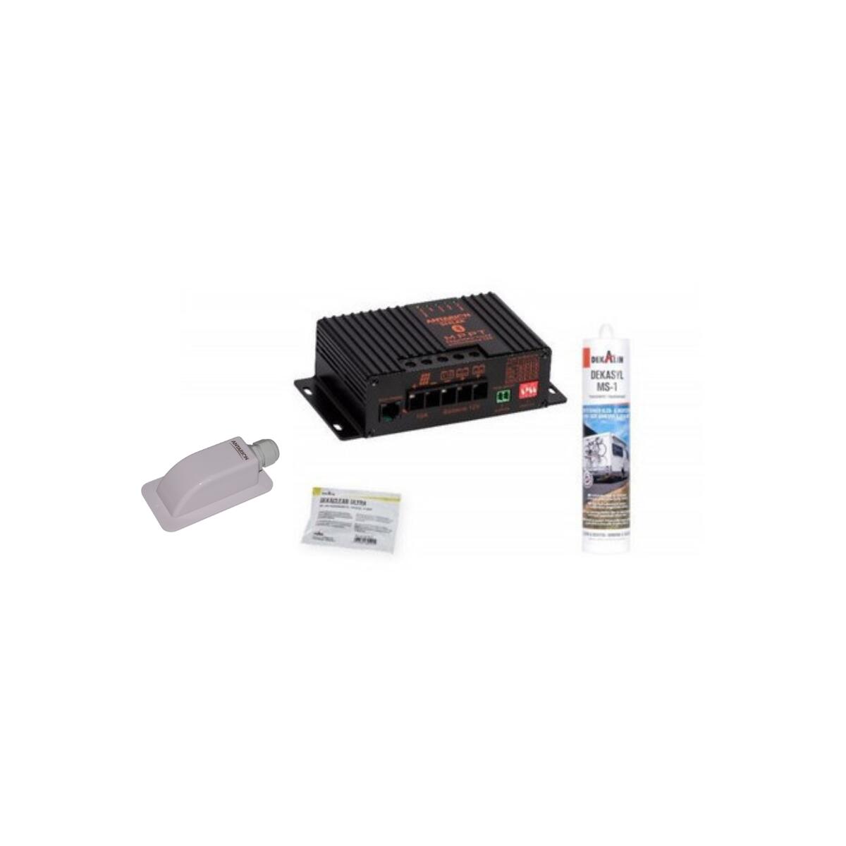 Pack ANTARION Panneau solaire 140W camping car + Régulateur de charge pour 4/4