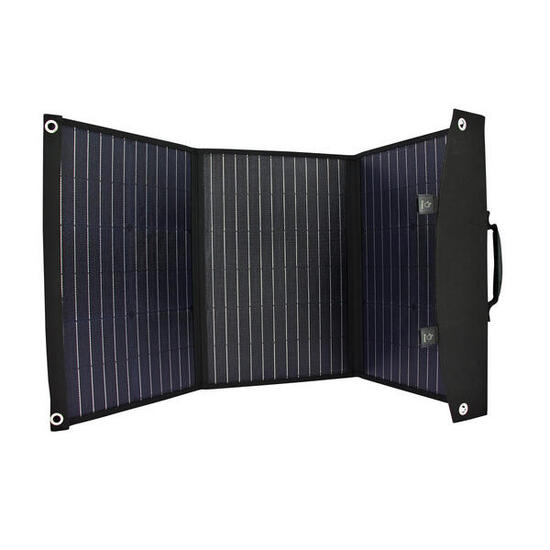 EZA Panneau Solaire Portable Pliable 60W Cellules Monocristallines Sorties USB