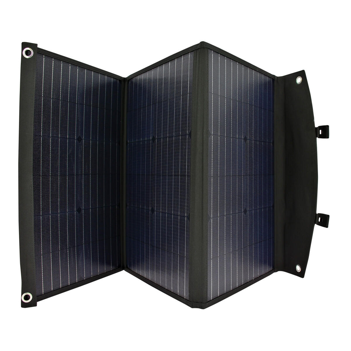 EZA Panneau Solaire Portable Pliable 60W Cellules Monocristallines Sorties USB 2/4