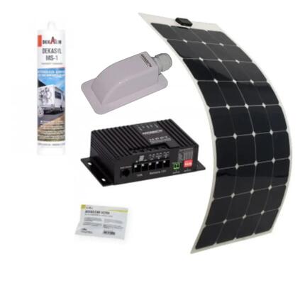 Pack ANTARION Panneau Solaire Souple 135W Camping car Van Life + Régulateur