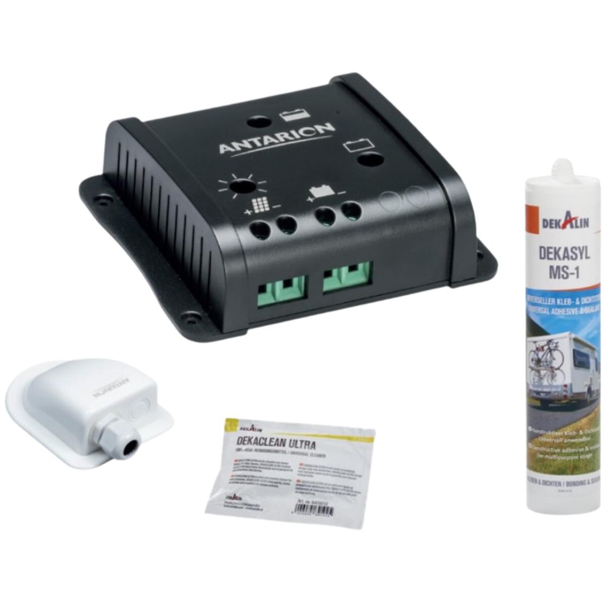PACK ANTARION Panneau solaire Monocristallin 120W + Régulateur PWM 10A + Kit 3/4