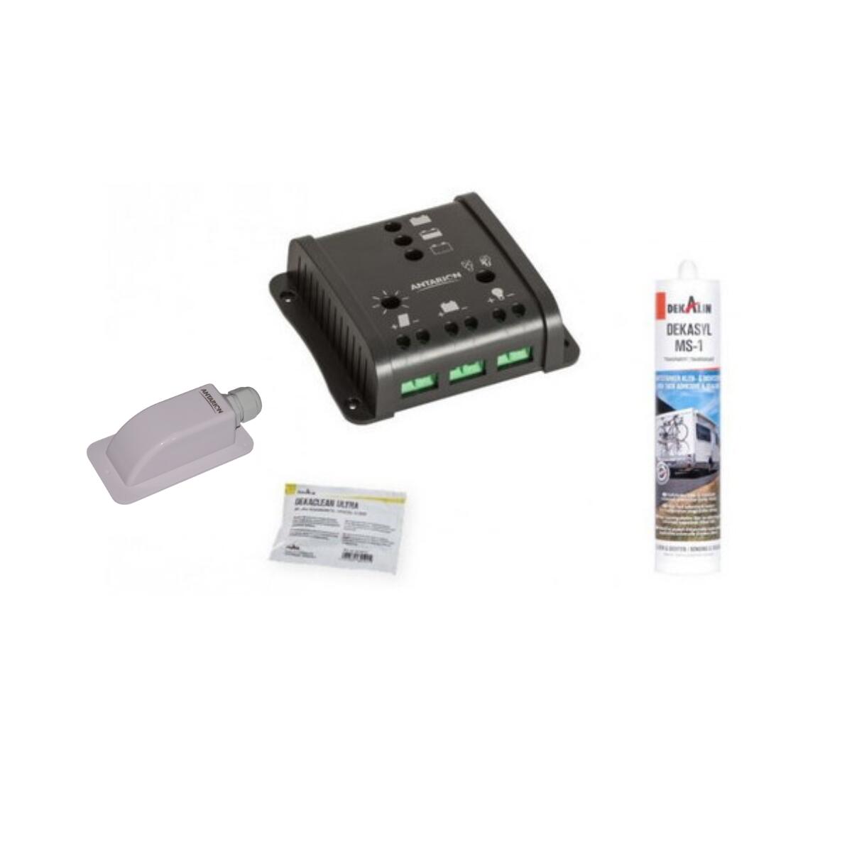 PACK ANTARION BLACK BOOSTER 170W Seul Panneau solaire Camping Car + Kit de 5/5
