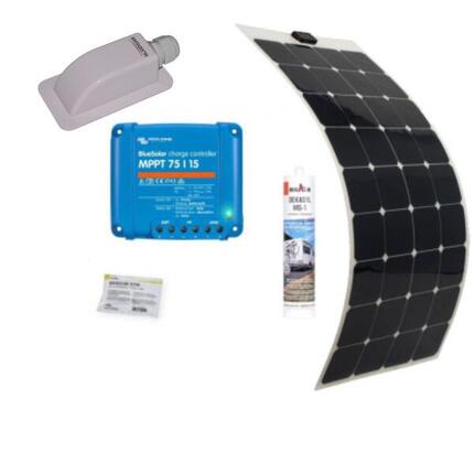Pack ANTARION Panneau Solaire Souple 135W Camping car Van Life + Régulateur