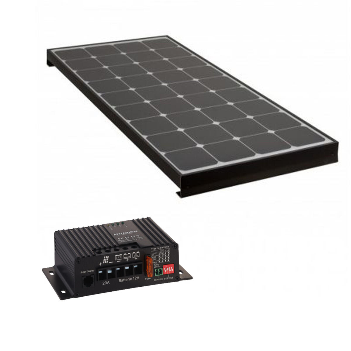 Antares - Pack Antarion Panneau Solaire Black Booster 220w + Régulateur De Charge Solaire - Panneau Solaire - Taille Unique - Decathlon