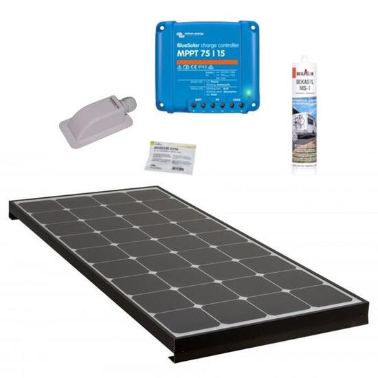 PACK ANTARION BLACK BOOSTER 170W Seul Panneau solaire Camping Car + Kit de