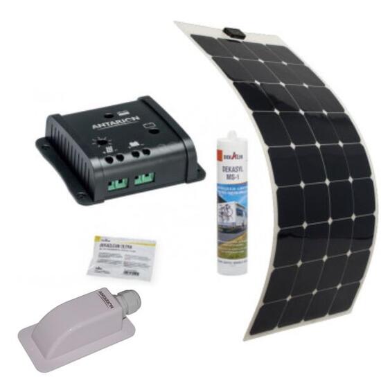 Pack ANTARION Panneau Solaire Souple 135W Camping car Van Life + régulateur