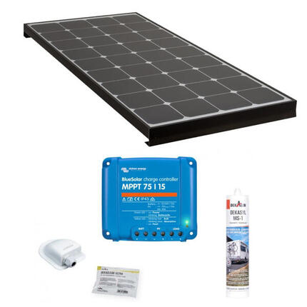 Pack ANTARION BLACK BOOSTER Panneau Solaire 140W + Régulateur solaire VICTRON
