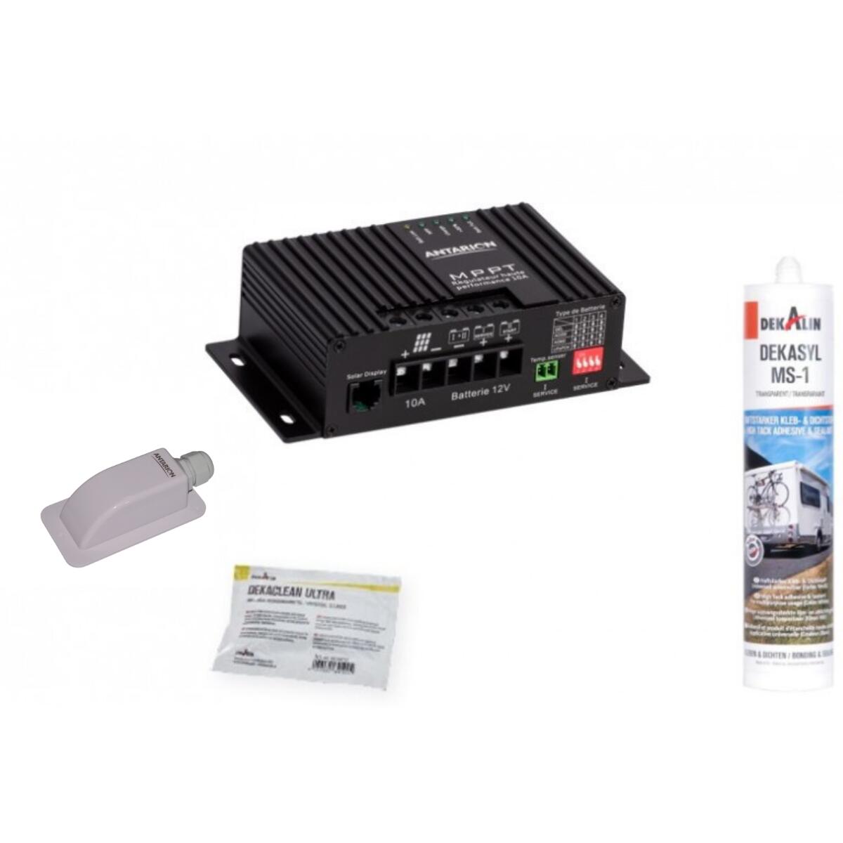 Pack ANTARION Panneau Solaire 120W Camping-car + Régulateur Solaire MPPT10 4/5