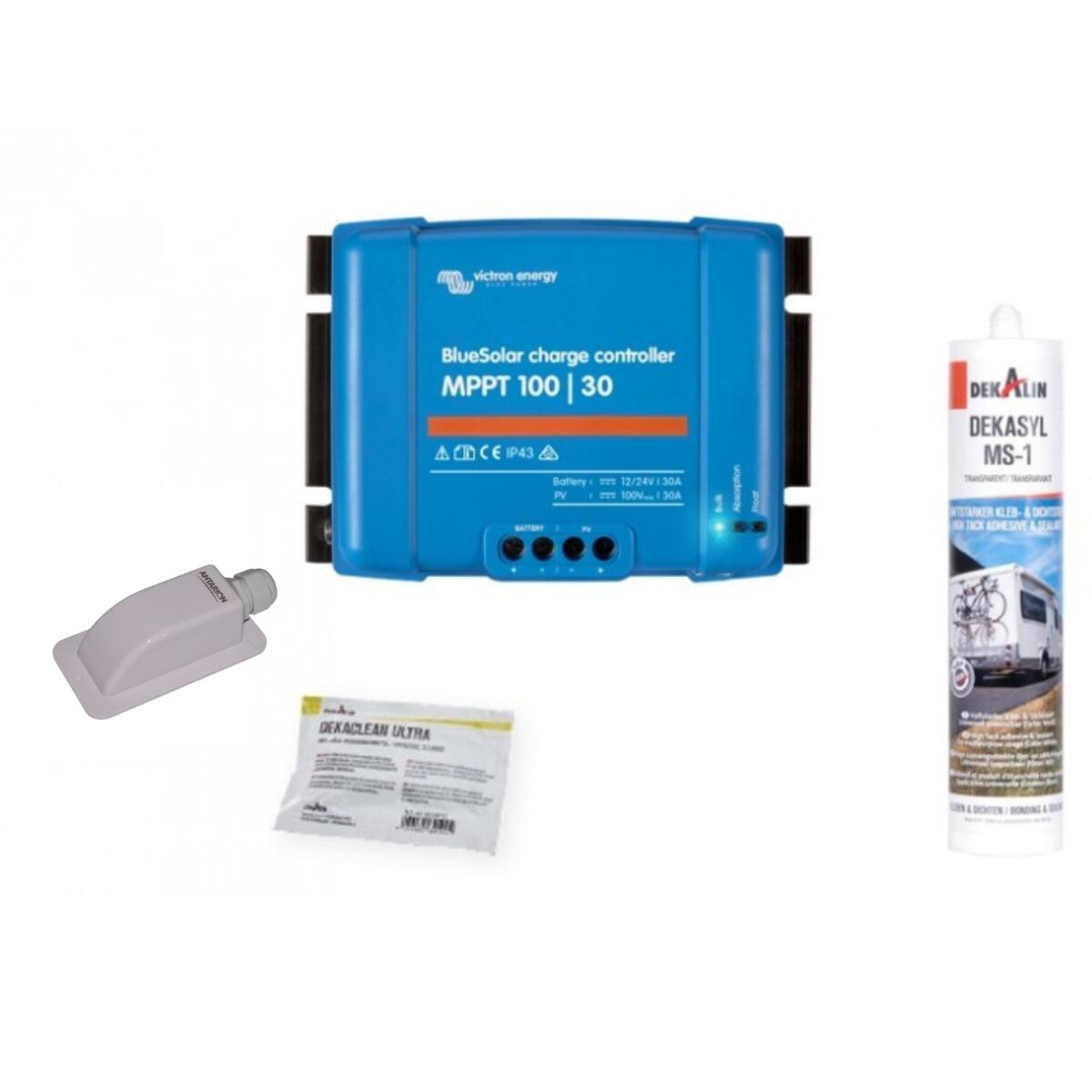 PACK 2xANTARION BLACK BOOSTER 170W Seul Panneau solaire Camping Car + Kit de 4/5