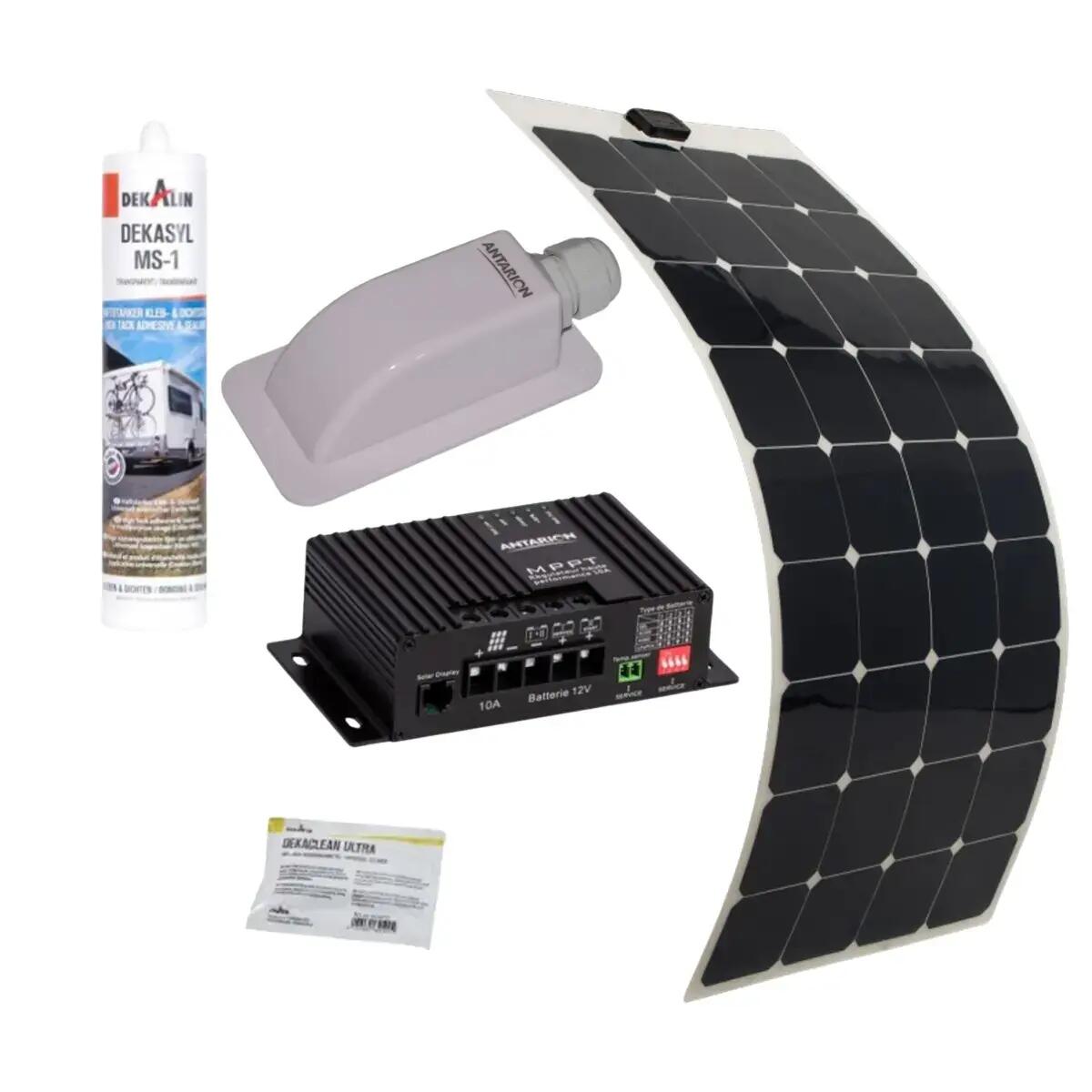 Pack ANTARION Panneau Solaire Souple 150W Camping car Van Life + Régulateur 1/1
