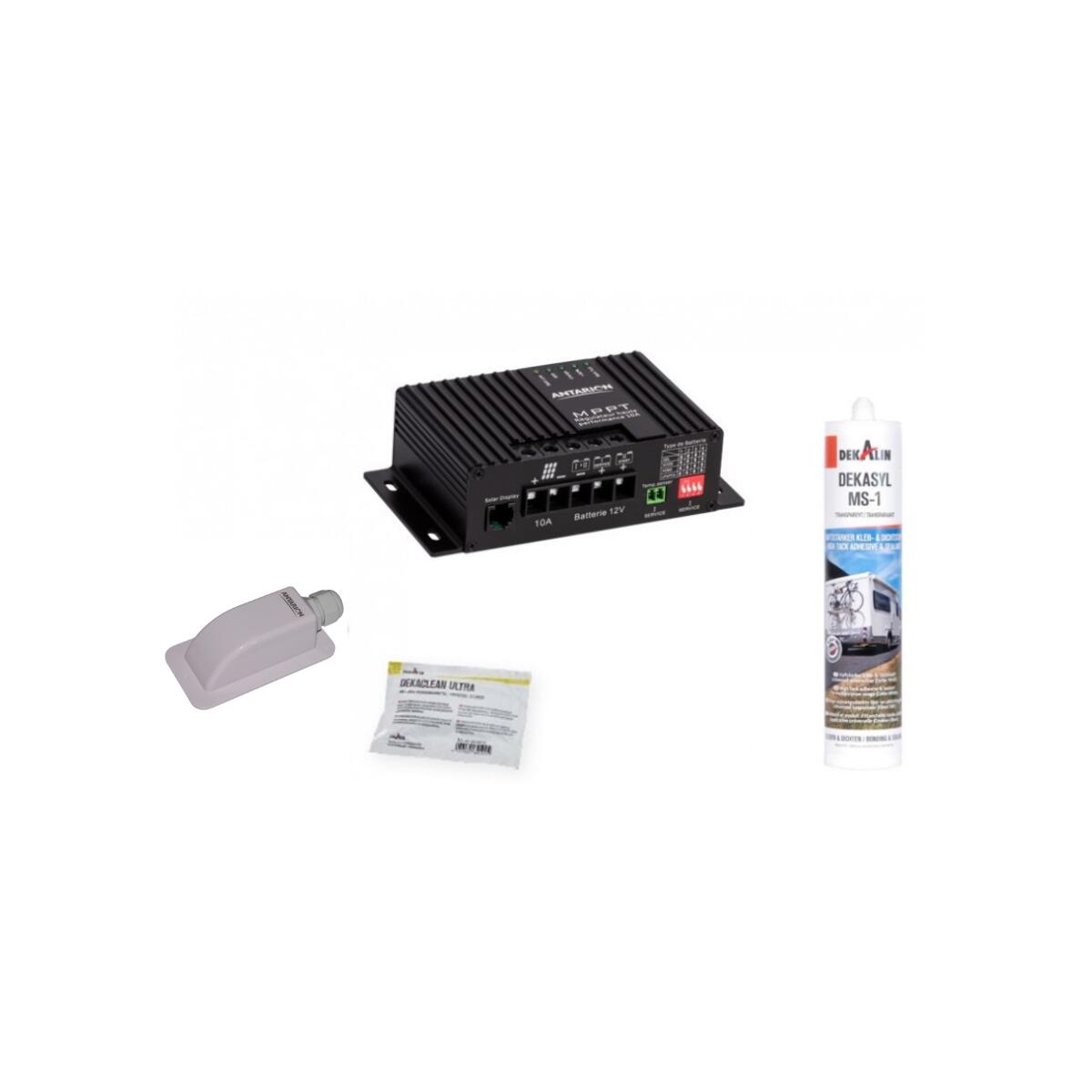 Pack ANTARION Panneau Solaire Monocristallin 140W + Kit de Pose Solaire avec 5/5