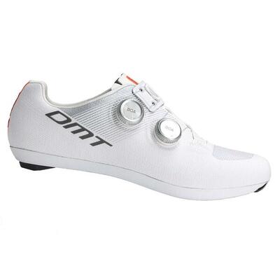 Dmt kr0 evo wit/zilver fietsschoenen — boa li2, carbon sl
