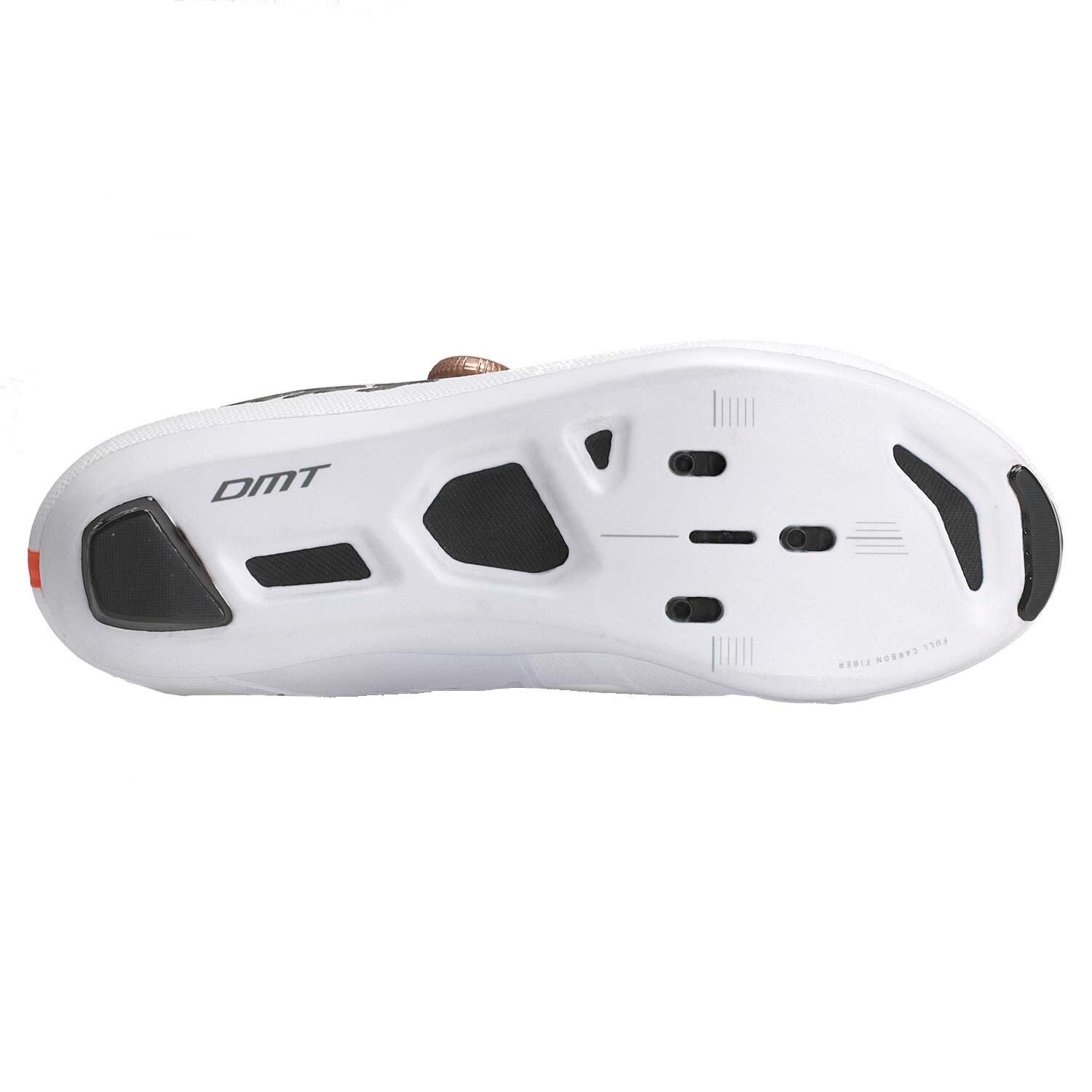 Chaussures de route DMT KR0 Evo Blanc/Brun, BOA, Tricot 3D 3/7
