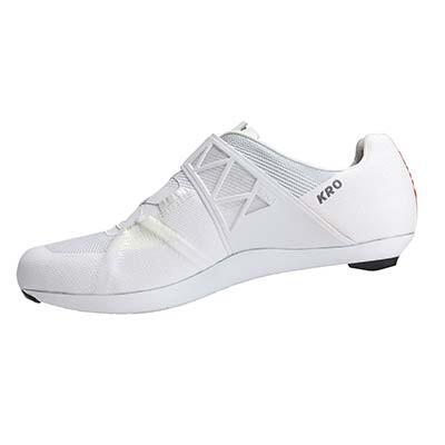 Chaussures de route DMT KR0 Evo Blanc/Argent - Tricot 3D Ingénierie, BOA 7/7