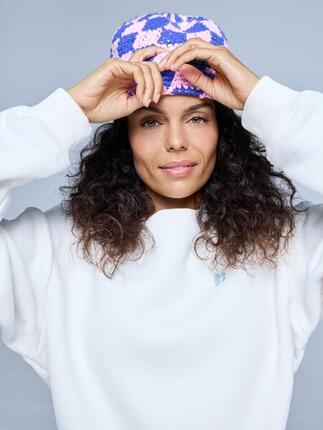 Bonnet - Femme - Checkerboard - lilas