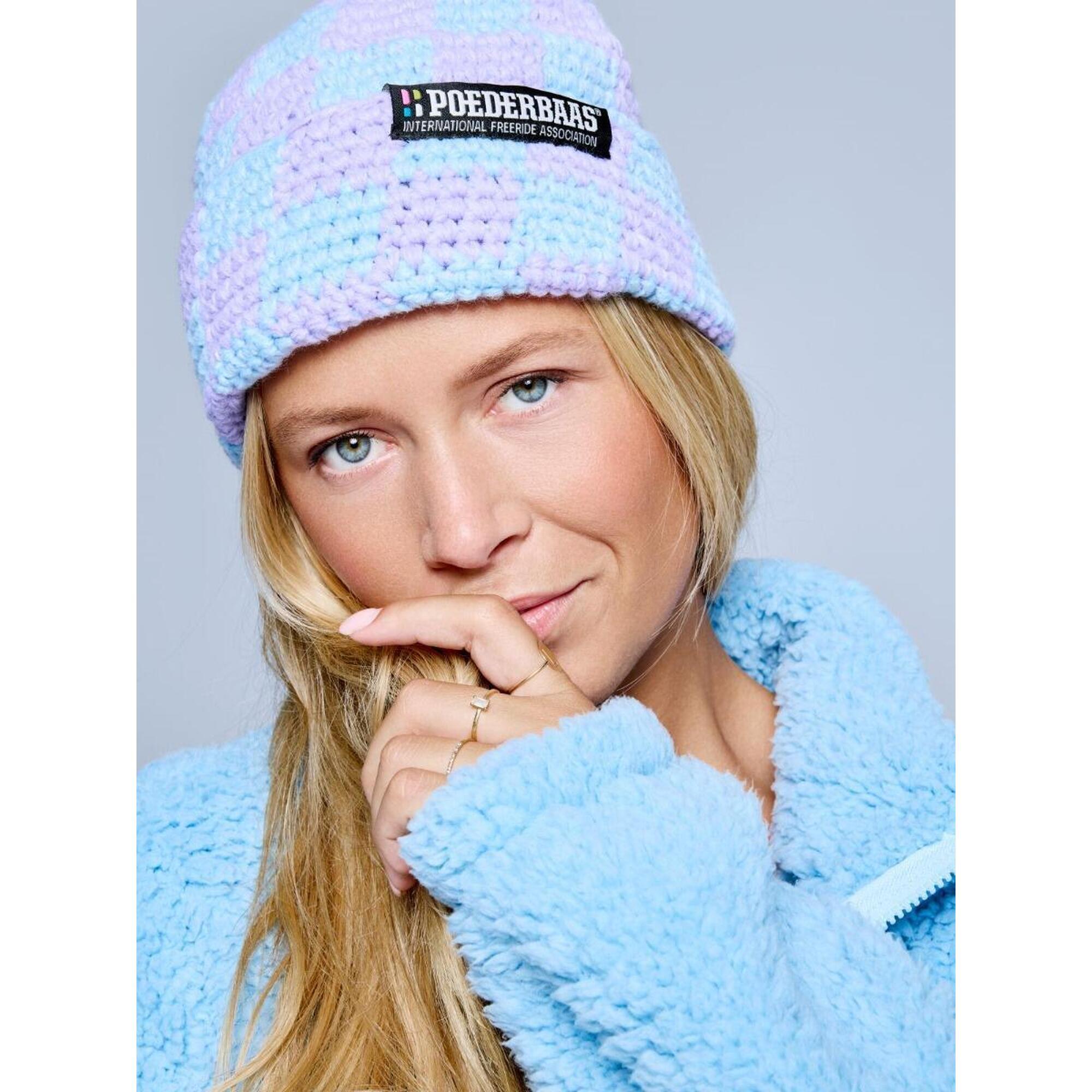 Poederbaas - Bonnet - Femme - Checkerboard - Lilas - Bonnet - Violet - No Size - Decathlon