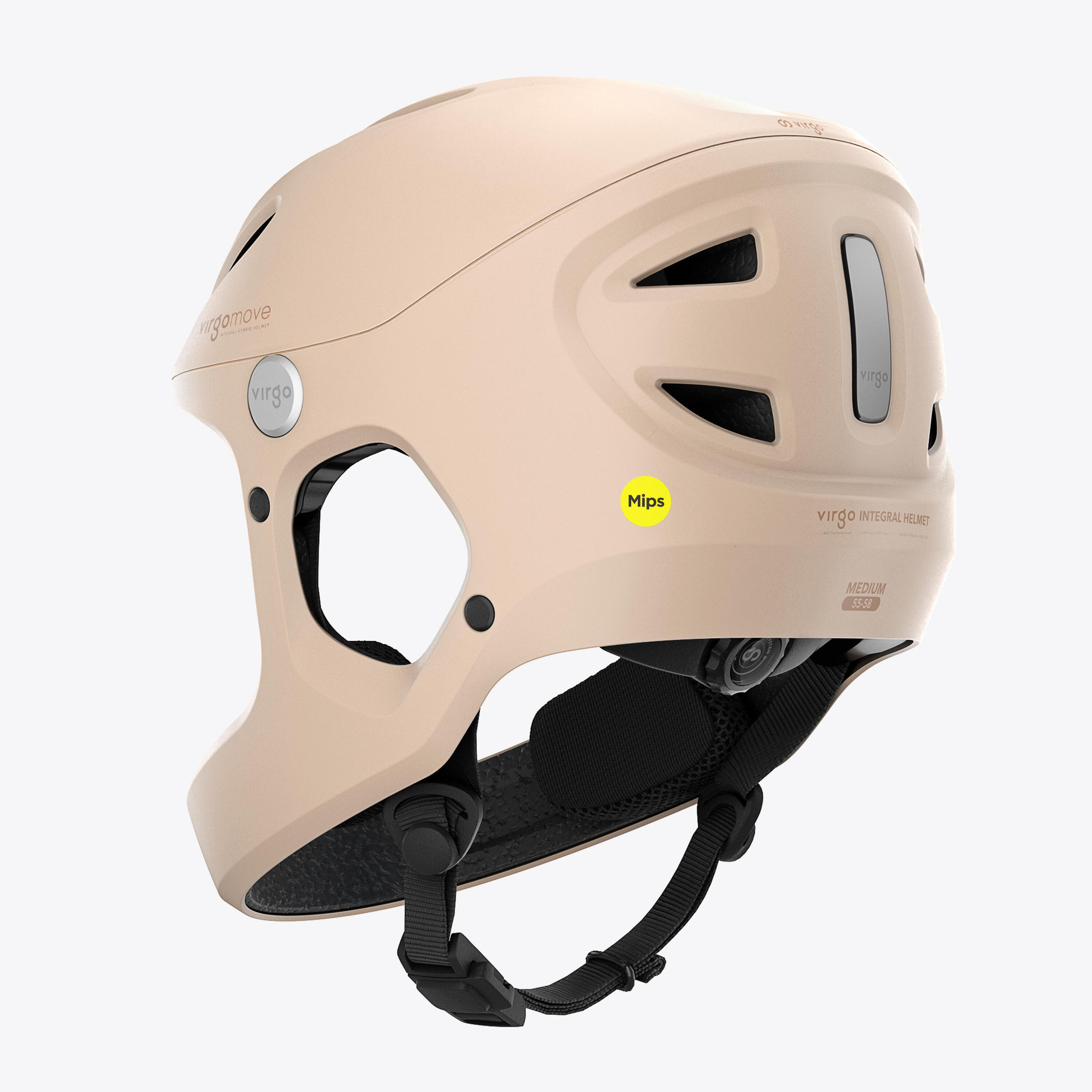 Virgo Access Mips Beige - Casque Intégral Urbain 2/5
