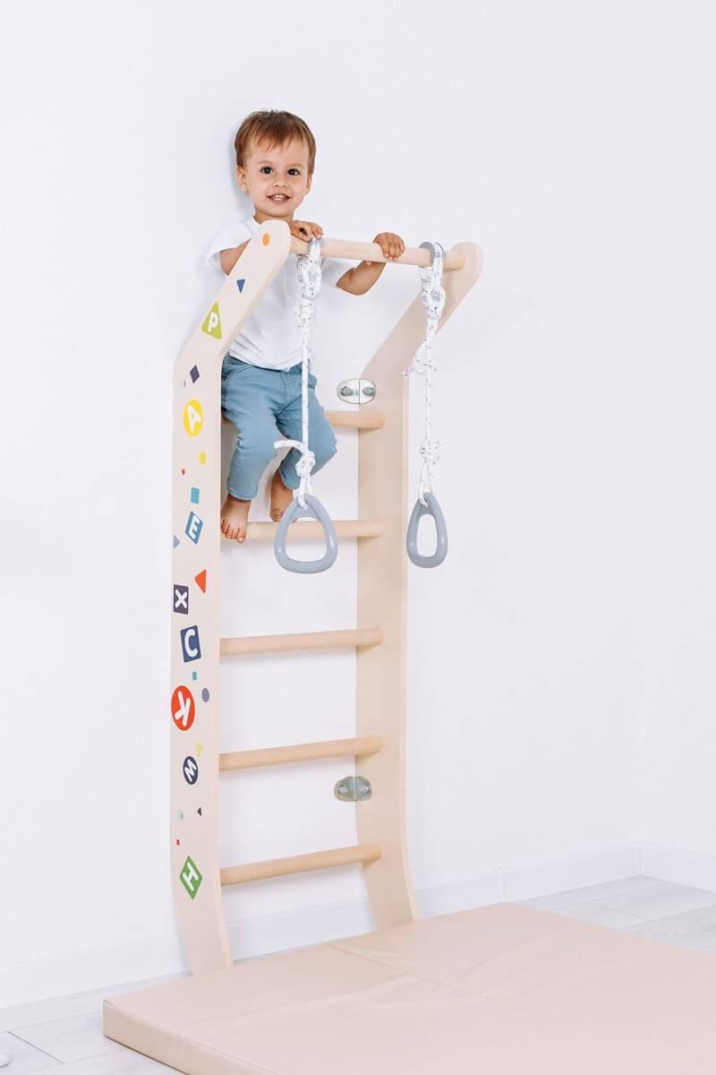 Enfants Gymnastique Espalier en bois pour petits Mini Color Multicolore 3/7